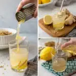 Natural Mounjaro recipe drink with lemon, ginger, and ACV