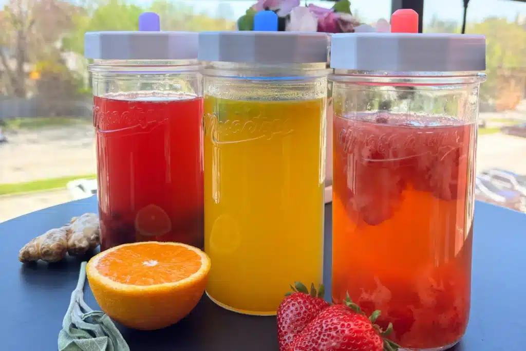 Bug Juice Drink in a pitcher with plastic cups