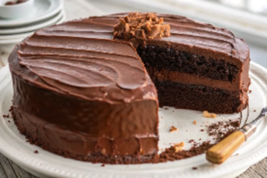Printable Hershey chocolate cake recipe card