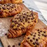 TRYNG CROOKIES flaky croissant with cookie center