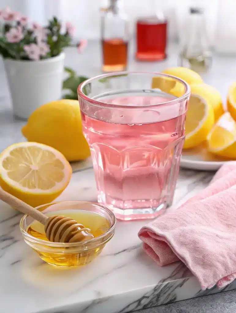 Pink salt recipe for weight loss in a morning setting