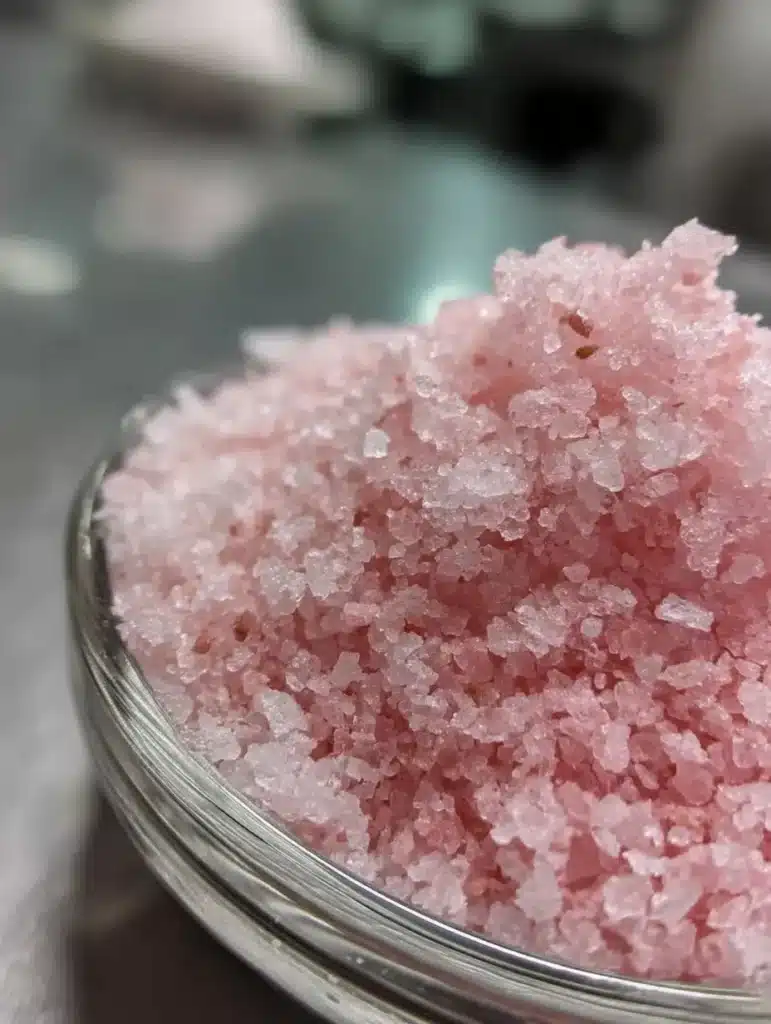 Pink salt recipe for weight loss in a morning setting