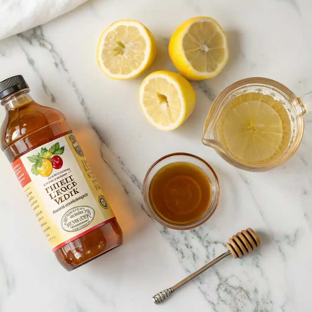 brazilian apple cider vinegar with lemon and honey